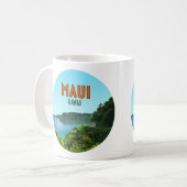 Maui Hawaii Coast Hana Road Vintag Kaffeetasse (Vorderseite Links)