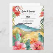 Maui Hawaii Einladung zur Hochzeit (Vorne/Hinten)