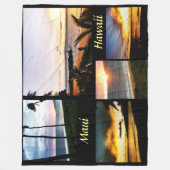 MAUI HAWAII-Fleece Fleecedecke (Vorderseite)