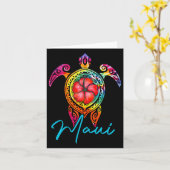 Maui Hawaii Gefärbte Krawatte Karte (Gelbe Blume)