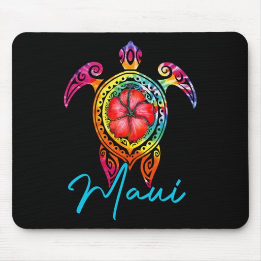 Maui Hawaii Gefärbte Krawatte Mousepad (Vorne)
