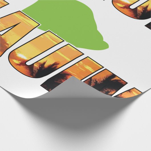 Maui Hawaii Geschenkpapier (Ecke)
