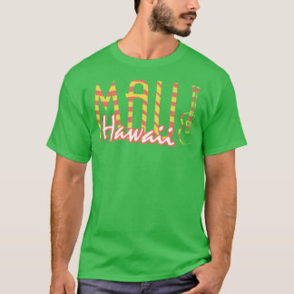 Maui Hawaii Guitar Musical Instrument TShirt