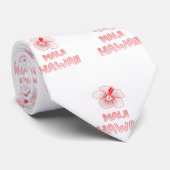 Maui Hawaii Hibiskus Blume Krawatte (Gerollt)