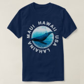 MAUI Hawaii Humpback Whale Lahaina Hawaiian T-Shirt (Design vorne)