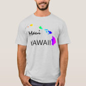 MAUI - HAWAII INSELN NEON RAINBOW T-Shirt (Vorderseite)