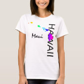MAUI - HAWAII INSELN NEON RAINBOW T-Shirt (Vorderseite)