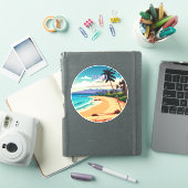 Maui Hawaii Kaanapali Beach Vintag Retro Aufkleber (iPad Hülle)