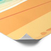 Maui Hawaii Kaanapali Beach Vintag Retro Poster (Ecke)