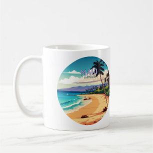 Maui Hawaii Kaanapali Strand Vintage Retro Kaffeetasse