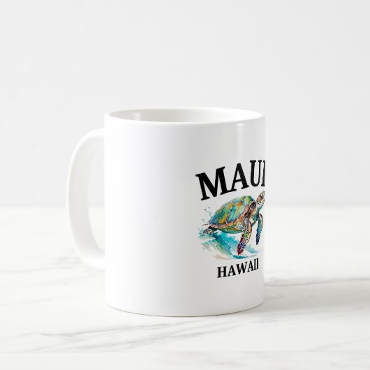MAUI HAWAII KAFFEETASSE (Vorderseite Links)