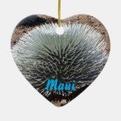 Maui Hawaii Landschaftliches Weihnachtsgeschenk Keramikornament (Hinten)