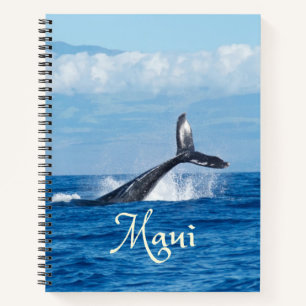 Maui Hawaii Ocean Whale Schwanz Notizblock