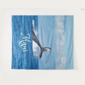 Maui Hawaii Ocean Whale Schwanz Wandteppich (Vorderseite (Horizontal))