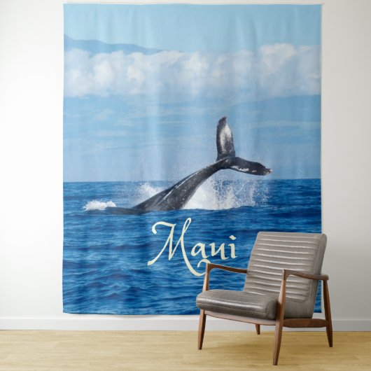 Maui Hawaii Ocean Whale Schwanz Wandteppich (Beispiel)