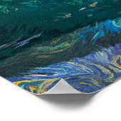 Maui Hawaii Oil Paint Illustration Reise Poster (Ecke)