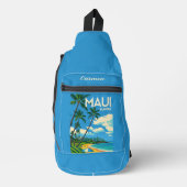 Maui Hawaii Palm Trees Beach Crossbody Bag (Vorderseite)