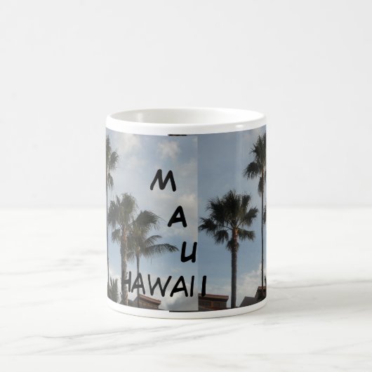 Maui Hawaii Palm Trees Kaffeetasse (Mittel)