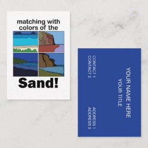 Maui Hawaii passend zu den Farben des Sandes Reise Visitenkarte