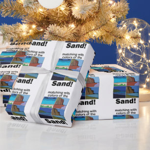 Maui Hawaii passend zu Sandfarben Inselparty Geschenkpapier