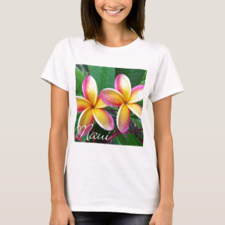 Maui Hawaii Plumeria-Blumen T-Shirt