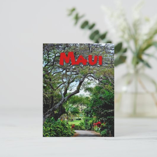 Maui Hawaii Postkarte (Stehend Vorderseite)