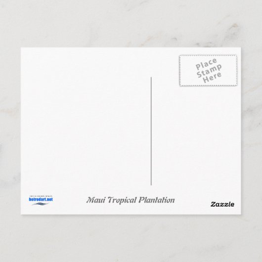 Maui Hawaii Postkarte (Rückseite)