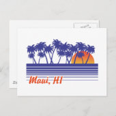 Maui Hawaii Postkarte (Vorne/Hinten)