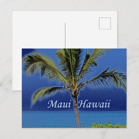 Maui Hawaii Postkarte (Vorne/Hinten)