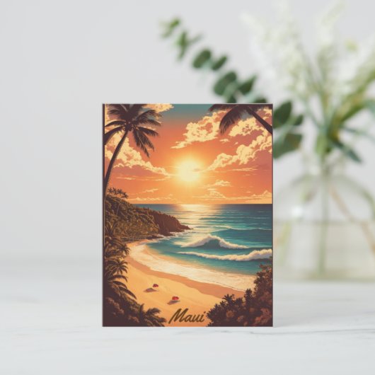 Maui, Hawaii Postkarte (Stehend Vorderseite)