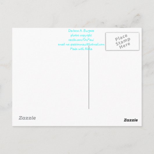 Maui, Hawaii Postkarte (Rückseite)