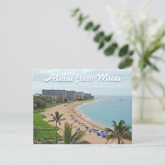 maui Hawaii Postkarte (Stehend Vorderseite)