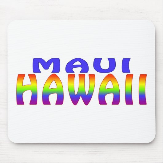Maui Hawaii Regenbogenworte mousepad (Vorne)