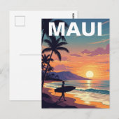 Maui Hawaii Reise Postkarte (Vorne/Hinten)