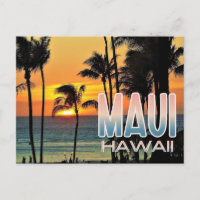 Maui, Hawaii Reise-Postkarte