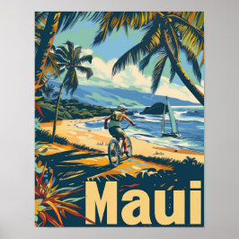 Maui Hawaii Reiseposter Art Print Poster