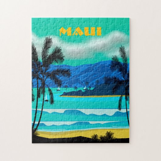 Maui Hawaii Reisepuzzle Puzzle (Vertikal)
