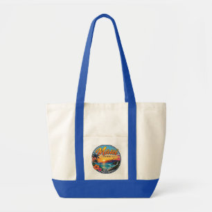 Maui Hawaii Retro-Reise-Logo  Tragetasche