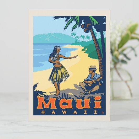 Maui, Hawaii | SAVE THE DATE - FOTO (Stehend Vorderseite)