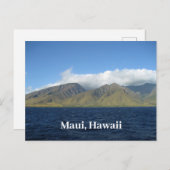 Maui Hawaii Schöne Berge Ozean Postkarte (Vorne/Hinten)