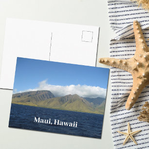 Maui Hawaii Schöne Berge Ozean Postkarte