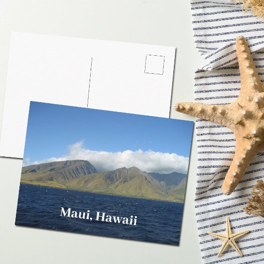 Maui Hawaii Schöne Berge Ozean Postkarte