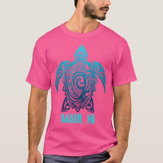Maui Hawaii Sea Turtle Hawaiian Surfer Diving T-Shirt