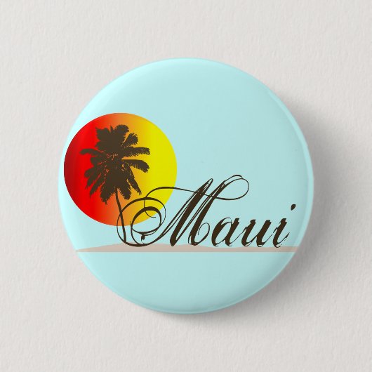 Maui Hawaii Souvenir Button (Vorderseite)