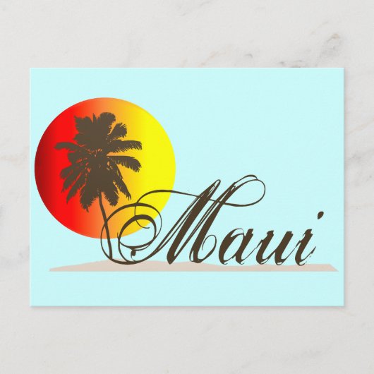 Maui Hawaii Souvenir Postkarte (Vorderseite)