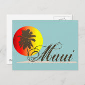 Maui Hawaii Souvenir Postkarte (Vorne/Hinten)