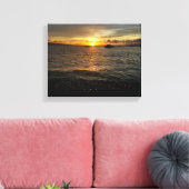 Maui Hawaii Sunset in Lahaina. Leinwanddruck (Insitu (Wohnzimmer))