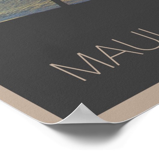 Maui Hawaii Sunset Poster (Ecke)