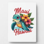 Maui Hawaii T Shirt Girl Women Kids Sea Turtle Haw Fotoplatte (Vorderseite)