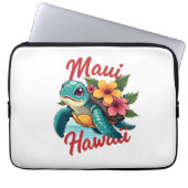 Maui Hawaii T Shirt Girl Women Kids Sea Turtle Haw Laptopschutzhülle (Vorderseite)